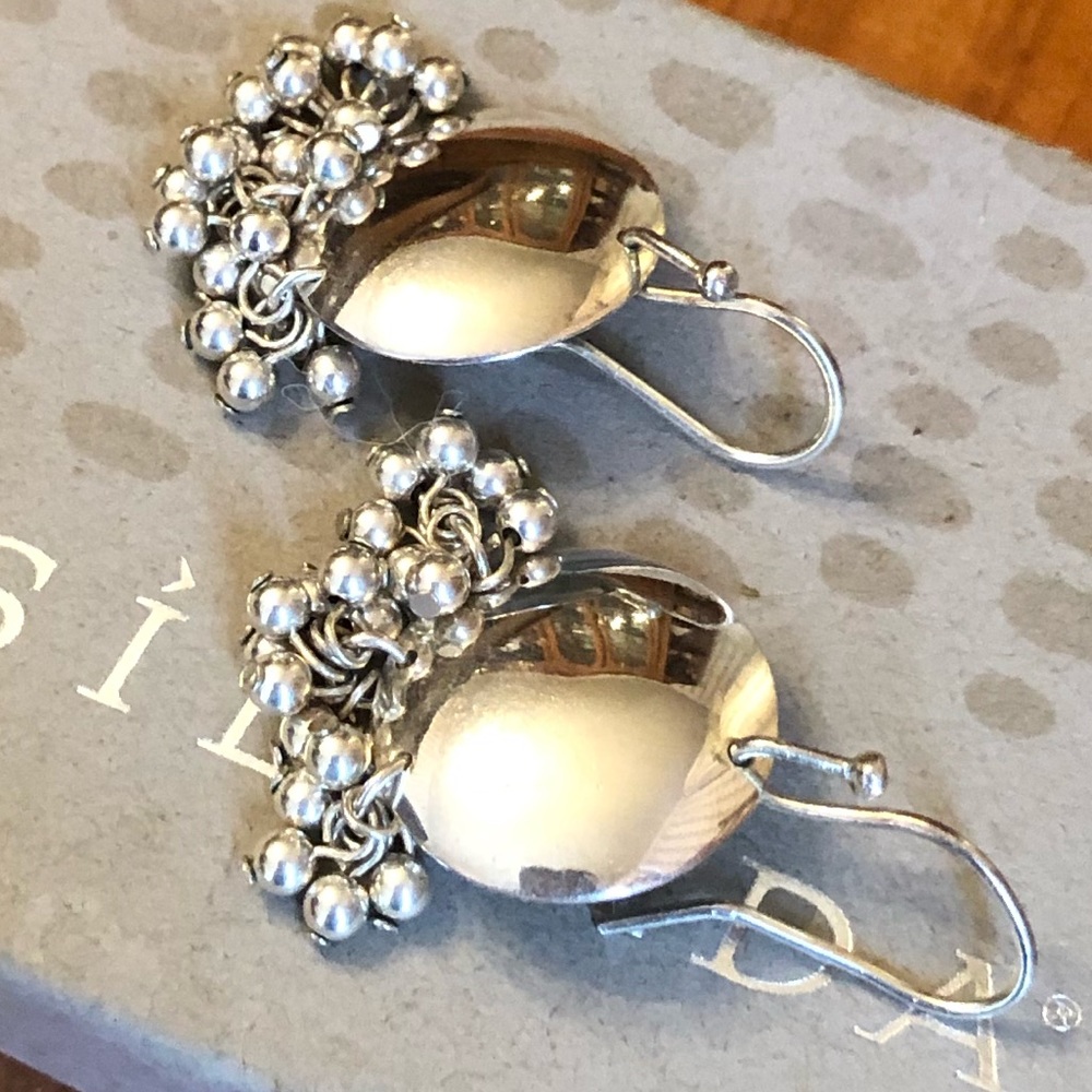 Rare Vintage Silpada Sterling Silver Cha-Cha Earrings W0886 - Picture 4 of 8